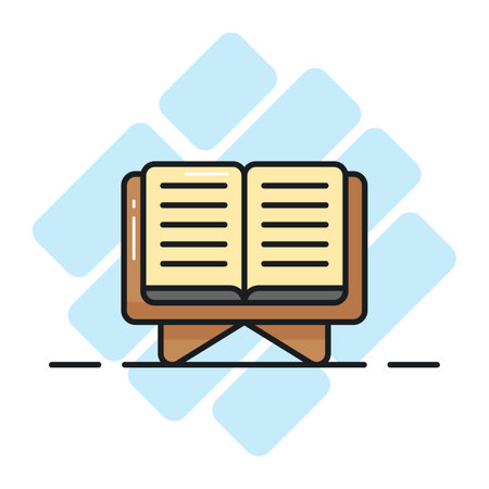 The holy quran vector design, modern icon of muslim bookのイラスト素材