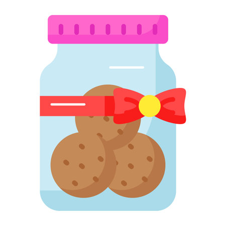 Carefully crafted icon of cookies jar in modern style, easy to use iconのイラスト素材