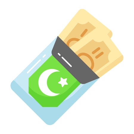 Download this premium icon of eid gift in trendy style, easy to useのイラスト素材