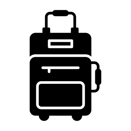 Traveling bag vector design, premium icon of luggage in editable styleのイラスト素材