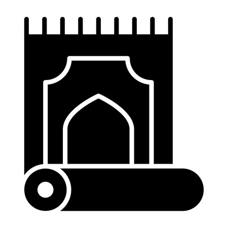 Prayer mat vector design in trendy style, download for premium useのイラスト素材