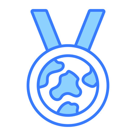 An amazing vector design of eco medal in modern and trendy style, isolated on white backgroundのイラスト素材