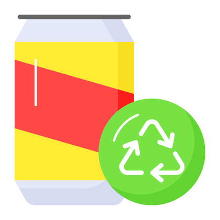 Modern handcrafted vector of recycling, ecological concept icon in premium styleのイラスト素材