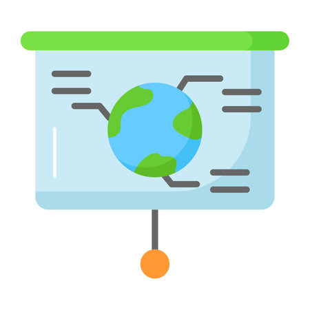 Eco presentation vector design in modern and trendy style, isolated on white backgroundのイラスト素材