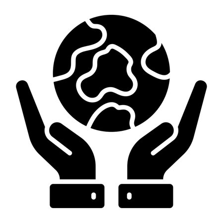 globe on human hands depicting concept of save the world, world earth day iconのイラスト素材
