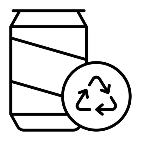 Modern handcrafted vector of recycling, ecological concept icon in premium styleのイラスト素材