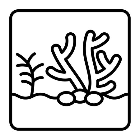 An amazing vector of coral reef in modern style, easy to use icon in web, mobile apps and presentation projectsのイラスト素材