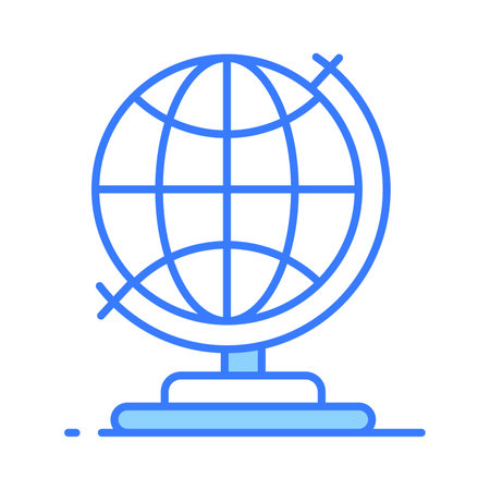 Download this beautifully designed icon of earth globe in editable style, easy to use vectorのイラスト素材