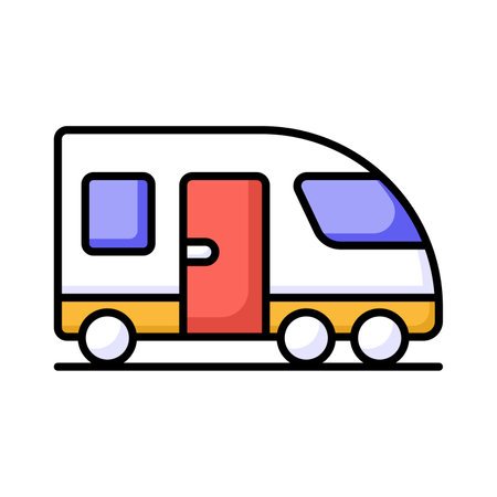 An editable vector of bullet train in modern style, premium icon designのイラスト素材