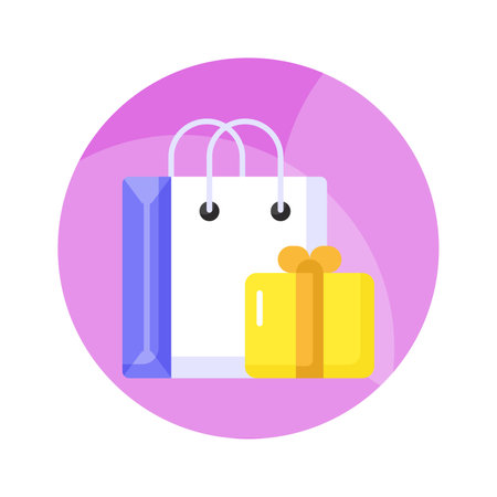Gift hamper icon represent a decorative basket or box filled with various items, usually given as a present for special occasionsのイラスト素材