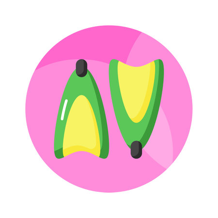Fins vector design in modern style, swimming equipment iconのイラスト素材