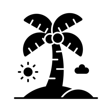 Beautiful vector of palm tree in modern style, easy to use in web, mobile apps and all presentation projectsのイラスト素材