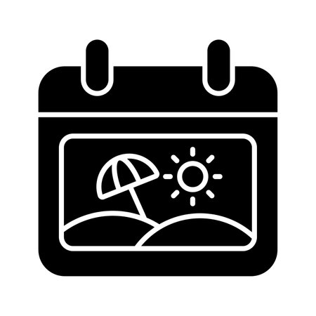 Travel calendar schedule vector design in modern style, planner vector designのイラスト素材