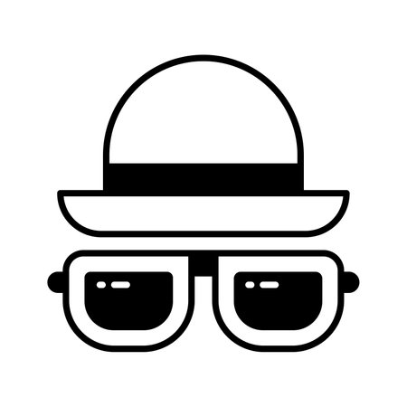 Grab this amazing icon of hat and glasses in trendy style, beach accessories vector designのイラスト素材