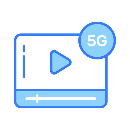 An icon of media player in modern style, ready to use icon design, premium vectorのイラスト素材
