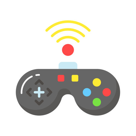Check this wireless gamepad vector design in modern style, premium iconのイラスト素材