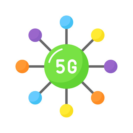Grab this creatively designed 5G network connection icon in trendy style, 5G technology vectorのイラスト素材
