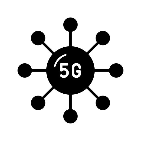 Grab this creatively designed 5G network connection icon in trendy style, 5G technology vectorのイラスト素材