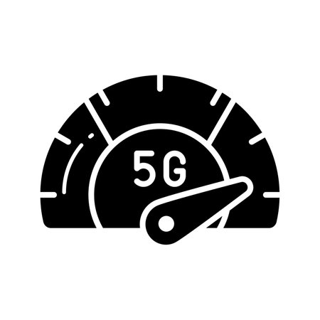 Check this carefully crafted 5G speed icon in trendy style, premium vectorのイラスト素材