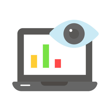 Data monitoring vector design in modern style isolated on white backgroundのイラスト素材