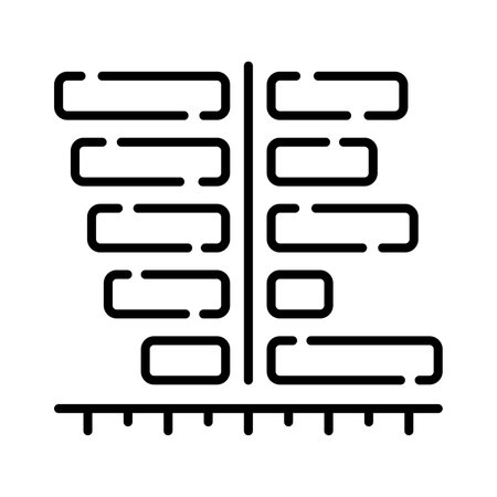 Bar graph icon in trendy style isolated on white background, premium vectorのイラスト素材