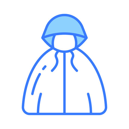 Check this amazing vector of rain coat in modern style, easy to use and downloadのイラスト素材