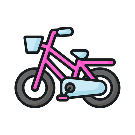 Bicycle icon design in modern style, pedal bike vector designのイラスト素材