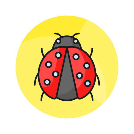 Check this carefully crafted vector of ladybug in modern style, easy to use iconのイラスト素材