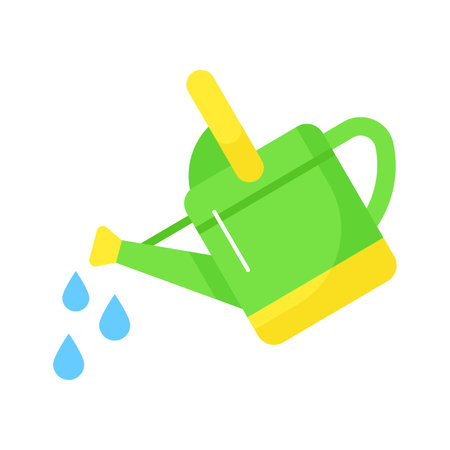 An icon of watering can in editable style is up for premium use, gardening equipmentのイラスト素材