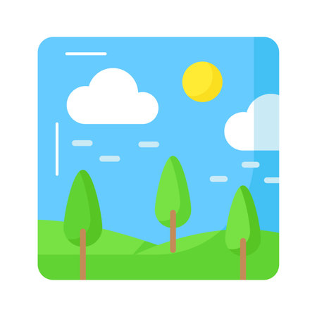 Check this beautifully designed icon of spring scene in editable style, ready to use iconのイラスト素材