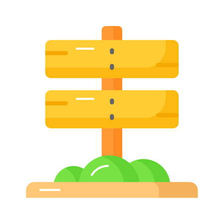 Grab this creatively designed vector of signpost in editable style, ready to use iconのイラスト素材