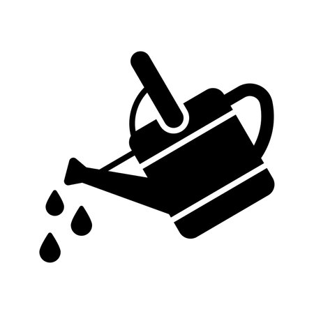 An icon of watering can in editable style is up for premium use, gardening equipmentのイラスト素材