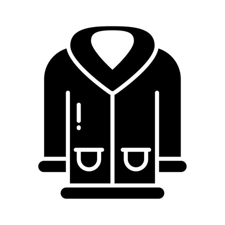 An amazing icon of coat in modern style isolated on white backgroundのイラスト素材