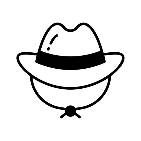 An amazing icon of hat in editable style isolated on white backgroundのイラスト素材