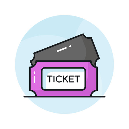 Check this beautifully designed vector of tickets in modern styleのイラスト素材