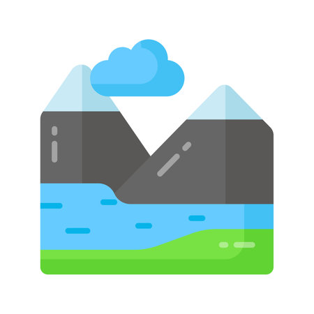 Get your hands on this carefully crafted iceland vector in modern style, ready to use iconのイラスト素材
