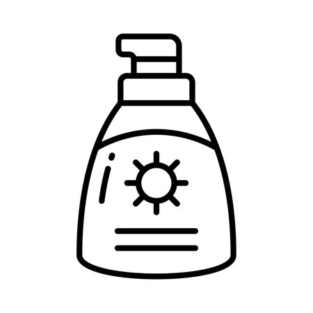 An amazing vector design of sunblock in modern style, premium iconのイラスト素材