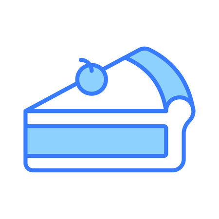 An amazing icon of pie cake in modern style, ready to use iconのイラスト素材