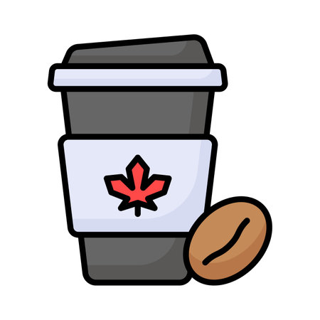 Get hold on this beautifully designed icon of coffee cup in editable styleのイラスト素材