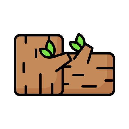 Grab this carefully designed icon of firewood in modern stye, ready to use iconのイラスト素材