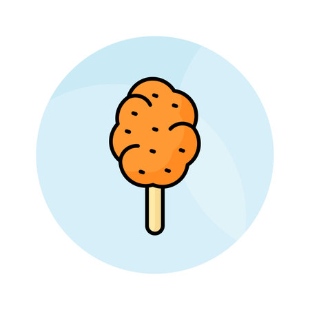 An icon of maple taffy in modern style, ready to use and downloadのイラスト素材