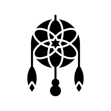 Handcrafted vector of willow hoop, trendy design icon of dreamcatcherのイラスト素材