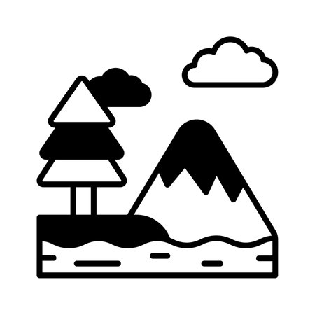 Get hold on this beautifully designed icon of nature in modern styleのイラスト素材