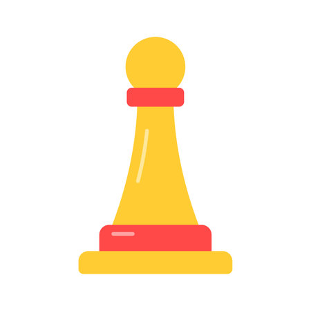 Trendy vector of chess pawn in editable style, strategy in modern design styleのイラスト素材