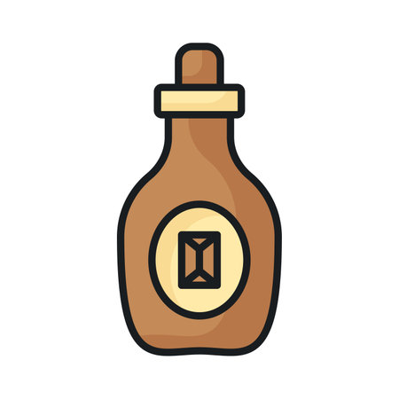 Grab this carefully crafted chocolate syrup vector design in trendy styleのイラスト素材