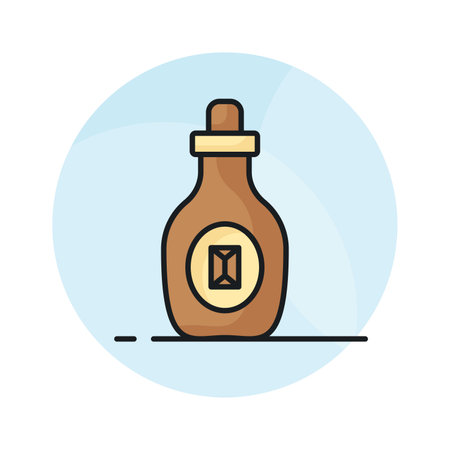 Grab this carefully crafted chocolate syrup vector design in trendy styleのイラスト素材