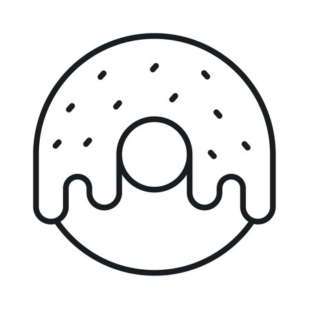 Get your hands on dripping donut icon in modern style, editable vectorのイラスト素材