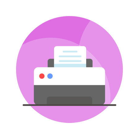 Well designed editable icon of printer in flat style, premium vector