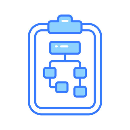 Data flow chart vector design in modern style, algorithmのイラスト素材