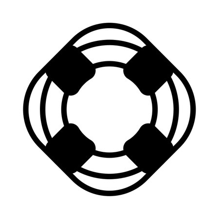 Have a look at this trendy icon of lifebuoy in modern style, easy to us iconのイラスト素材